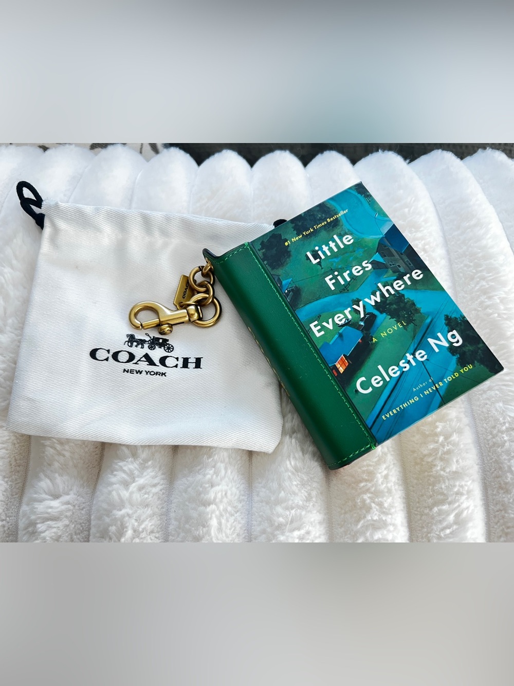 Coach Little Fires Everywhere book charm NWOT